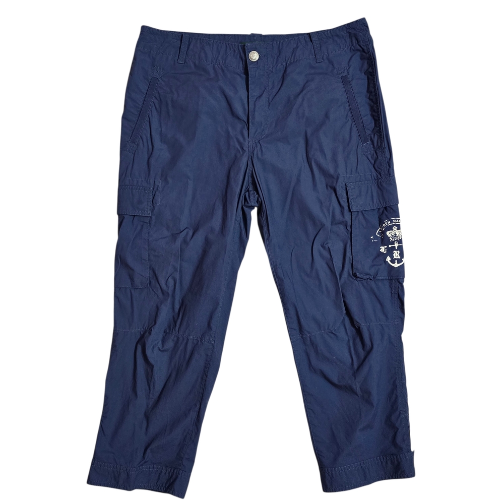 Ralph Lauren Dark Blue Cargo Pants Capri 14 Coastal